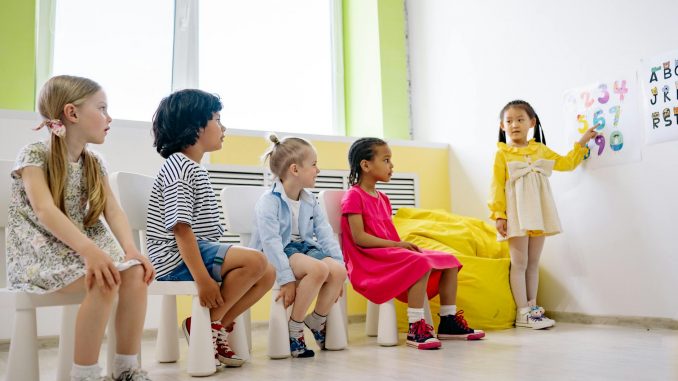 children in a classroom