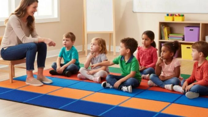 bean bags on the rug