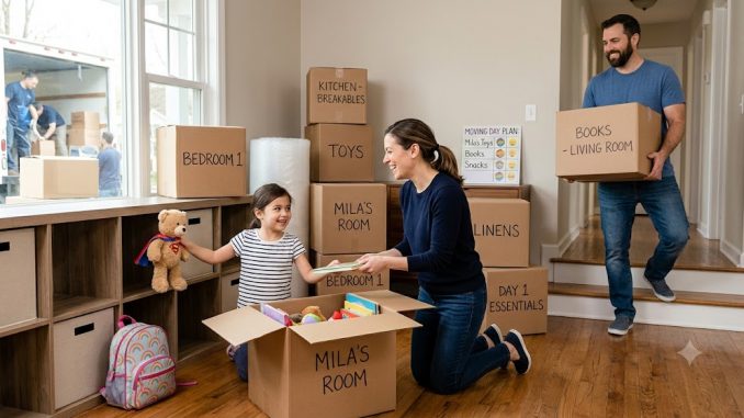 moving with kids