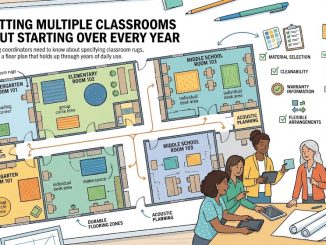 Outfitting Multiple Classrooms Without Starting Over Every Year What purchasing coordinators need to know about specifying classroom rugs, and how to build a floor plan that holds up through years of daily use.